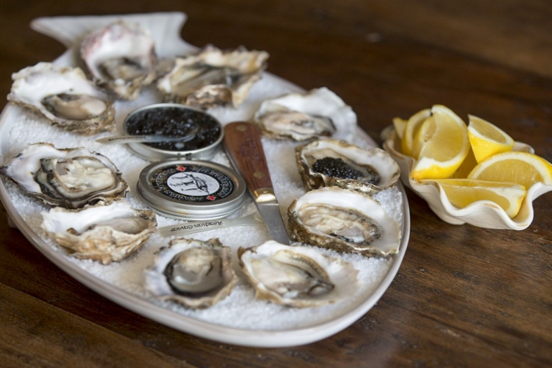 Oysters from Effing Seafoods (Photograph by David Bloom, Edmonton Journal)