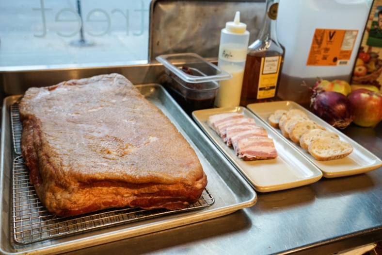 Edmonton Cooks: Prep for Braised Bacon Crostini by Tzin